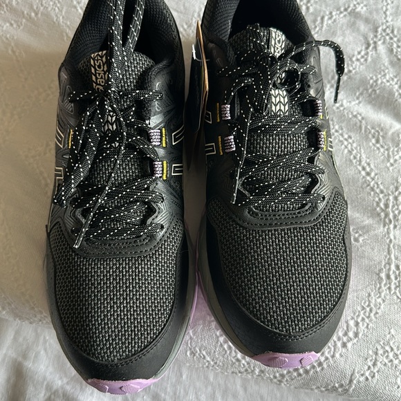 Asics Womens Gel Venture 8 1012A706 Black Running Shoes Sneakers Size 8 New - Picture 7 of 10